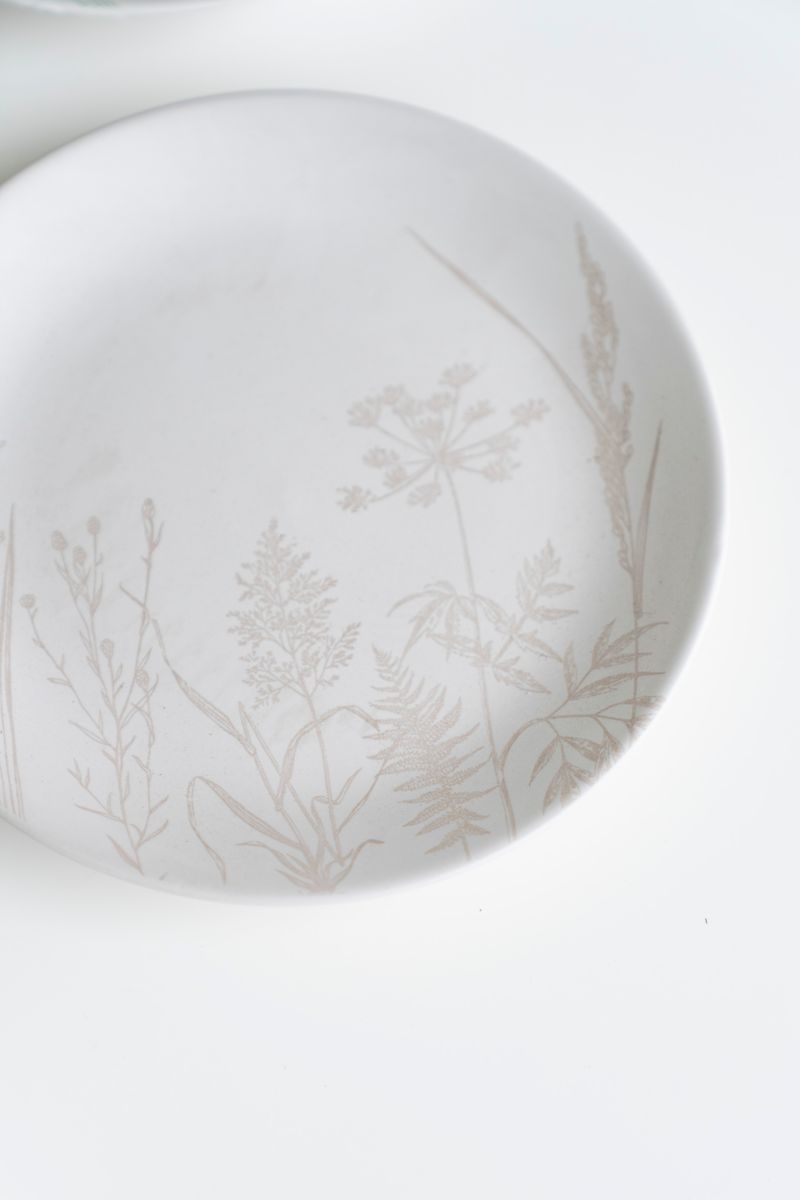 Blomstereng - Tallerken 19,5cm Beige