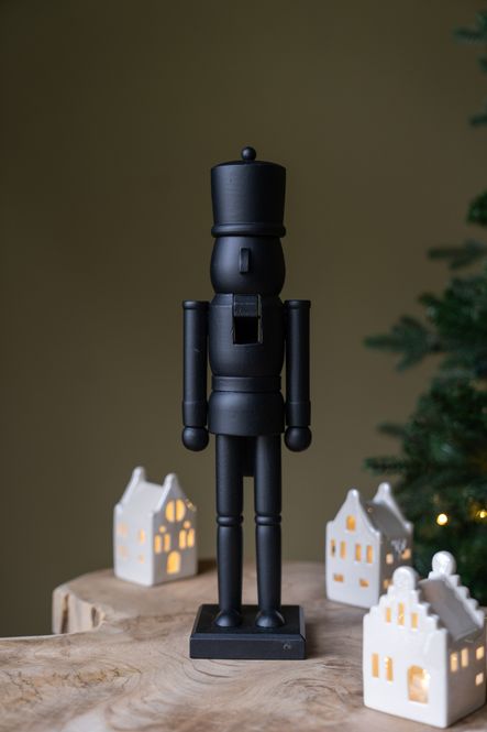 Hovedbilde Nøtteknekker - Svart Matt 38cm