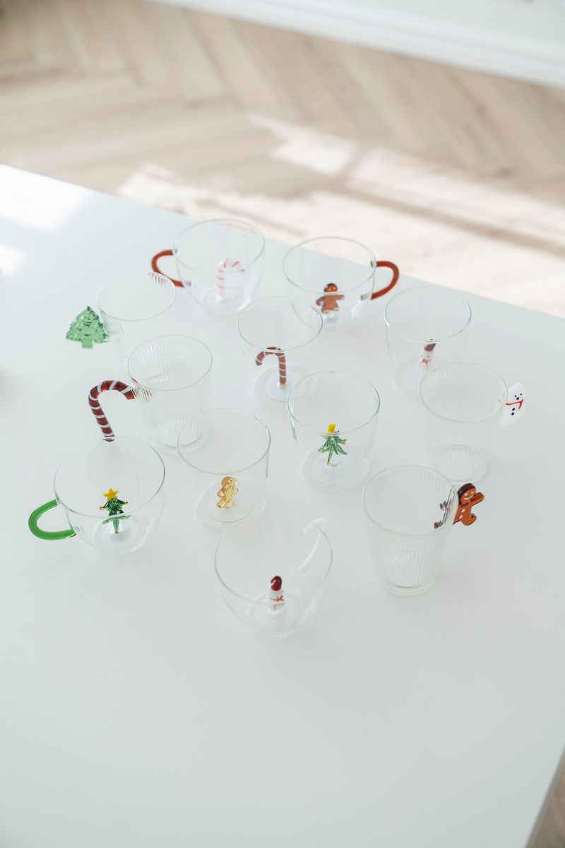 Vannglass - Candy Cane