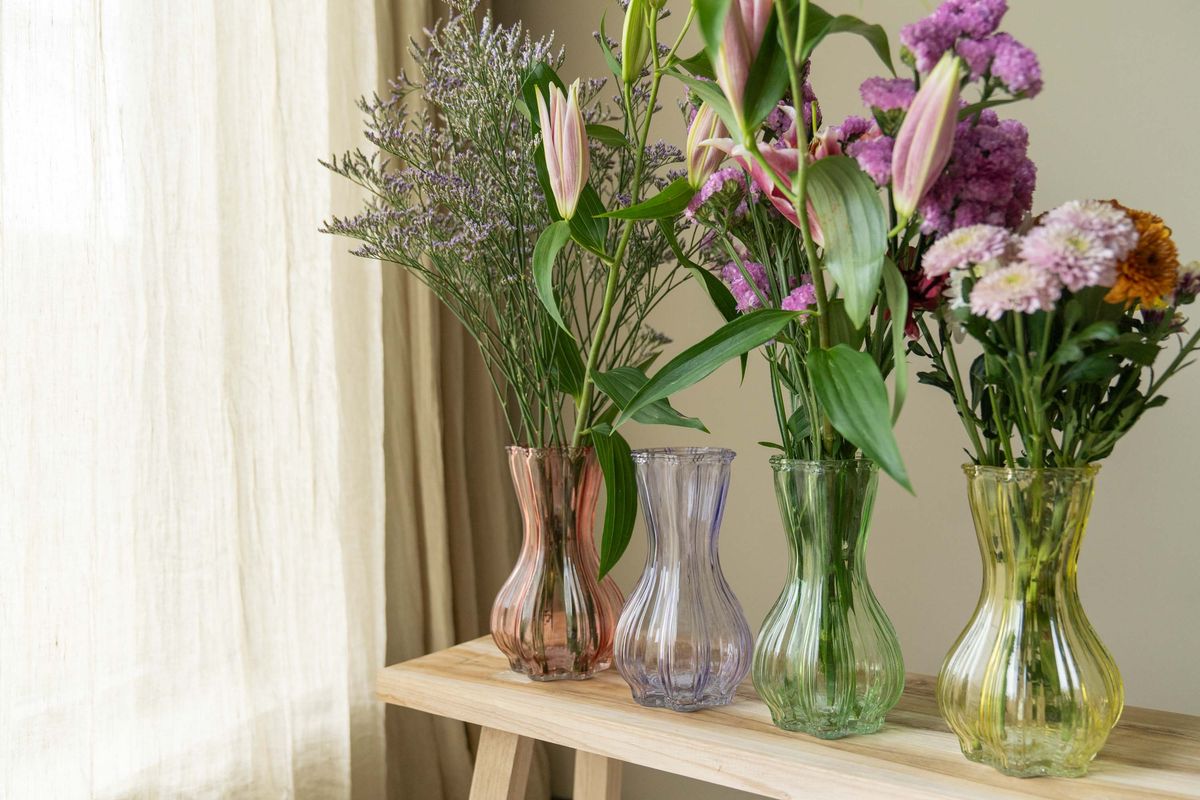 Glassvase – rosa